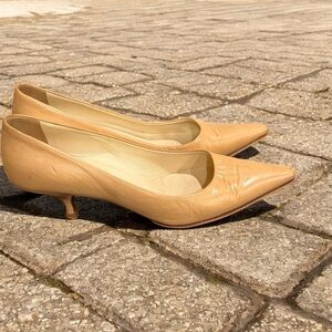 Prada Tan Heels Minimalist Elegance EU 36.5/ US 6.5 made in Italy